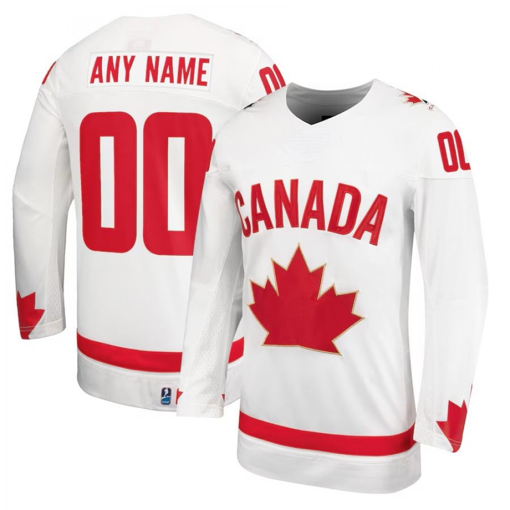 Unisex White Hockey Canada Alternate Replica Custom Jersey-Pro Kit Vault | Brand New 26/27 Sports Jerseys